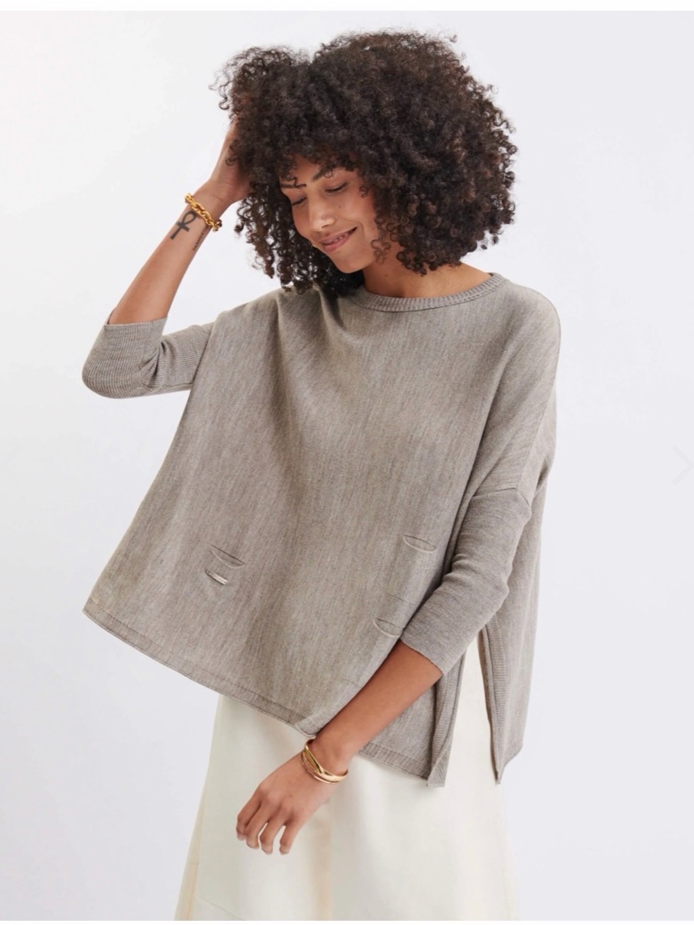 Mersea Catalina sweater in driftwood